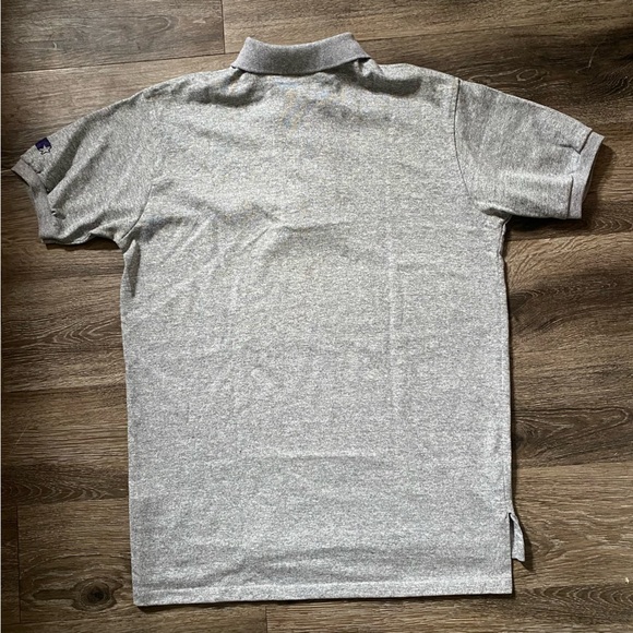 Chicago Bears NFL Vintage Starter Light Grey Polo Shirt Size Large 100% Cotton - Picture 3 of 8